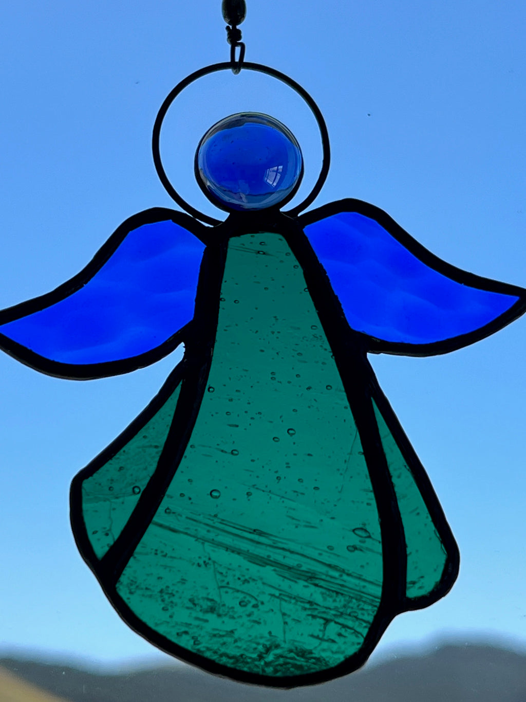 Stained Glass Coloured Angel
