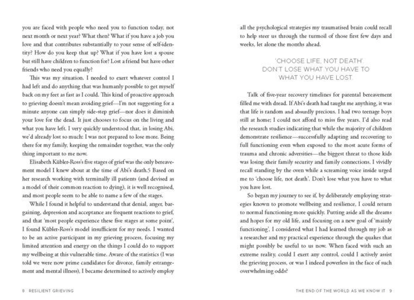 Resilient Grieving