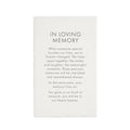 Splosh In Loving Memory Precious Quote Plaque