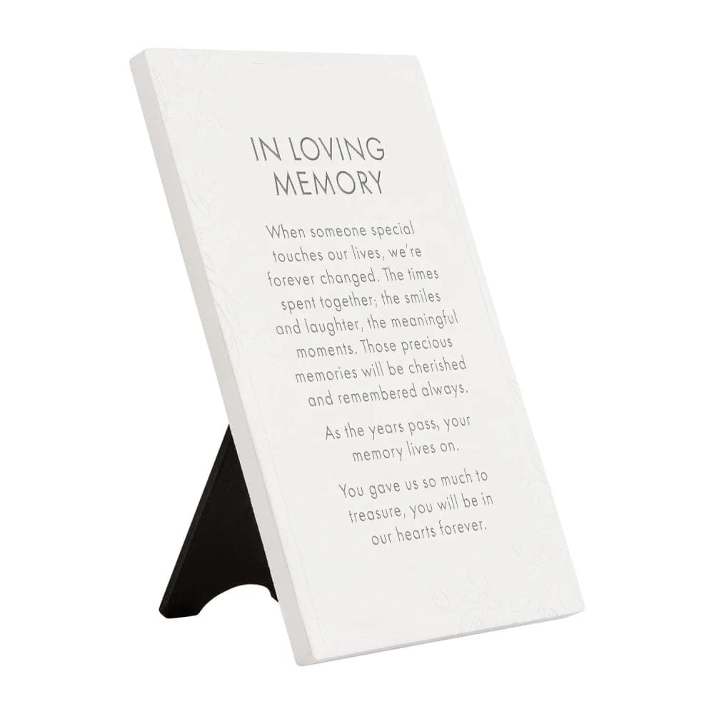Splosh In Loving Memory Precious Quote Plaque