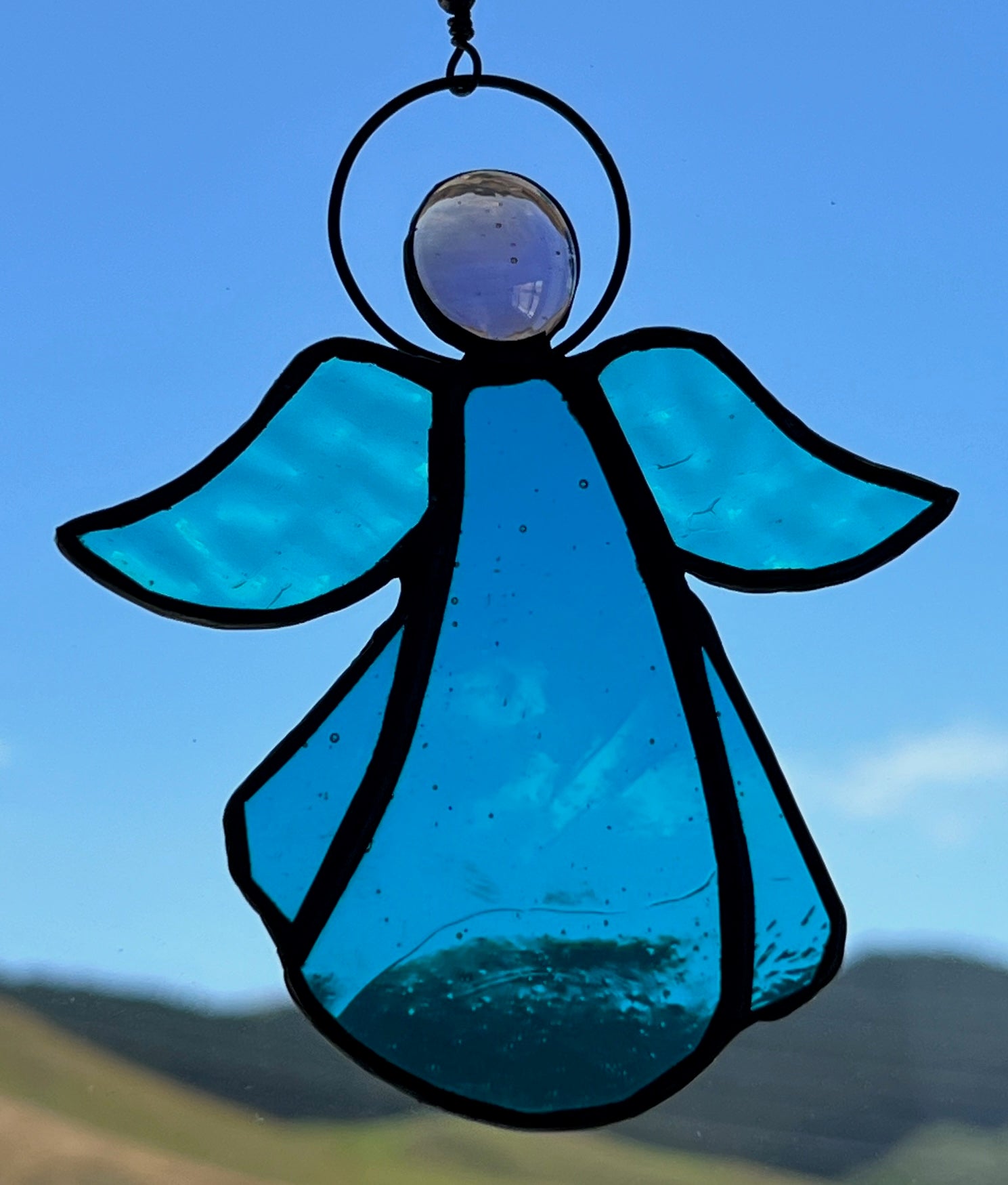 Stained Glass Coloured Angel